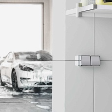 Выключатель одноклавишный влагозащищенный Werkel Gallant серебряный W5010206 4690389167089 1