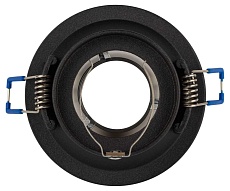 Светильник встраиваемый декоративный ЭРА KL103 BK/GD под лампу MR16 GU5.3 черный/золото Б0056357 4