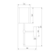 Бра Eurosvet Notturno 60162/1 черный 1