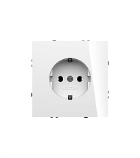 Розетка встраиваемая Voltum S70 с заземлением и защитными шторками, 16А, (белый глянцевый) VLS040201 2