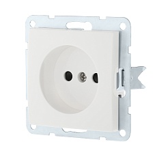 Розетка LK Studio без з/к, со шторками (белый) LK60 863304-1 1
