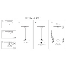 Подвесной светильник Lucia Tucci Narni 197.1 Blu 1