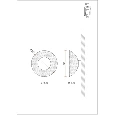 Настенный светильник Arte Lamp Asti A2441AP-1PB 1
