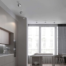 Встраиваемый светодиодный спот Elektrostandard Ball 9926 LED 12W 4200K серебро a053739 1