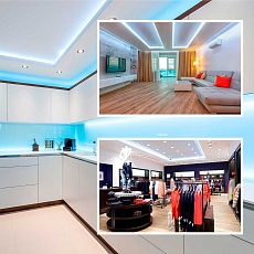 Светодиодная лента OGM 14,4W/m 60LED/m 5050SMD холодный белый 5M LSE-270 4