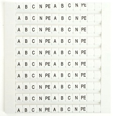 Маркеры для ЗНИ (JXB) буквы A,B,C,N,PE LD556-2 Stekker 49211 4