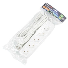 Удлинитель Uniel Ultra 5гн х 5м б/з S-CU5-5 White UL-00009991 2