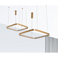 Подвесной светодиодный светильник Italline IT013-6024 gold 3000K 2