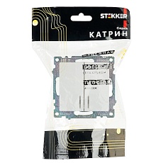 Выключатель двухклавишный Stekker Катрин с подсветкой белый GLS10-7102-01 39301 1