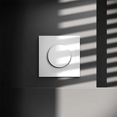 Светорегулятор встраиваемый Voltum S70 поворотно-нажимной 600 Вт, (белый матовый) VLS070302 4