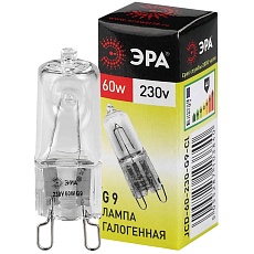 Лампа галогенная ЭРА G9 60W 2700K прозрачная G9-JCD-60-230V-CL C0027370 1