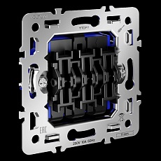 Механизм выключателя трехклавишного 10А, S70 Voltum VLS0301M