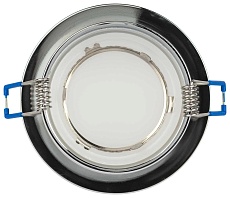 Светильник встраиваемый декоративный ЭРА DK99 CH под лампу MR16 GU5.3 хром Б0058394 1