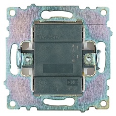 Выключатель одноклавишный Stekker Катрин белый GLS10-7103-01 39298 2