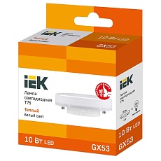 Лампа светодиодная IEK GX53 10W 3000K матовая LLE-T80-10-230-30-GX53 1