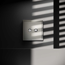 Розетка телевизионнная встраиваемая Voltum S70 оконечная TV+SAT, (шелк) VLS060404 1