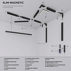 Трековый светодиодный светильник Elektrostandard Slim Magnetic 85011/01 a067378 2