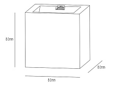 Настенный светильник Deko-Light Mini Cube Gray 620136 1