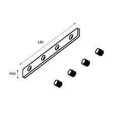 Коннектор (соединитель) прямой Favourite Logica 1014-CP-001 1