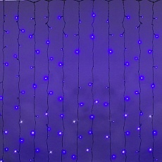 Cветодиодная гирлянда Sneha занавес Роса синий/белый мерцающий A-943 BL/W FLASH