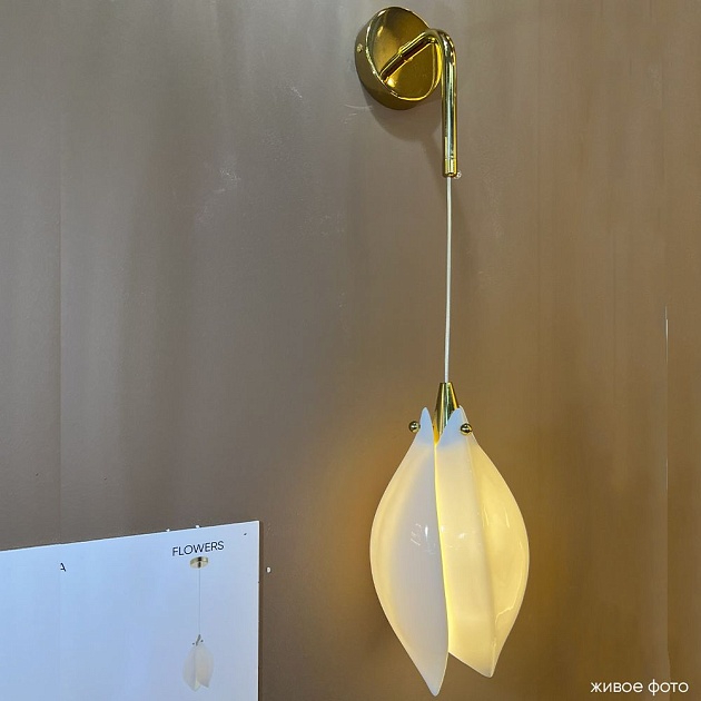 Бра Crystal Lux Flowers AP1 Фото № 4