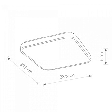 Потолочный светодиодный светильник Nowodvorski Agnes Square Led 8135 1