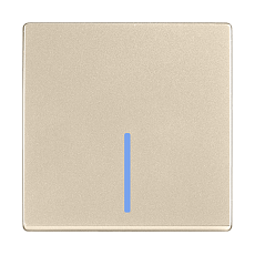 Выключатель Werkel одноклавишный проходной с подсветкой шампань W1112111 4690389157110 4