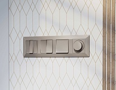 Комплект механизма 2-кл проходного выключателя AMBRELLA VOLT ALFA Серо-бежевый матовый QUANT (AP3630, VM120) MA363020 2