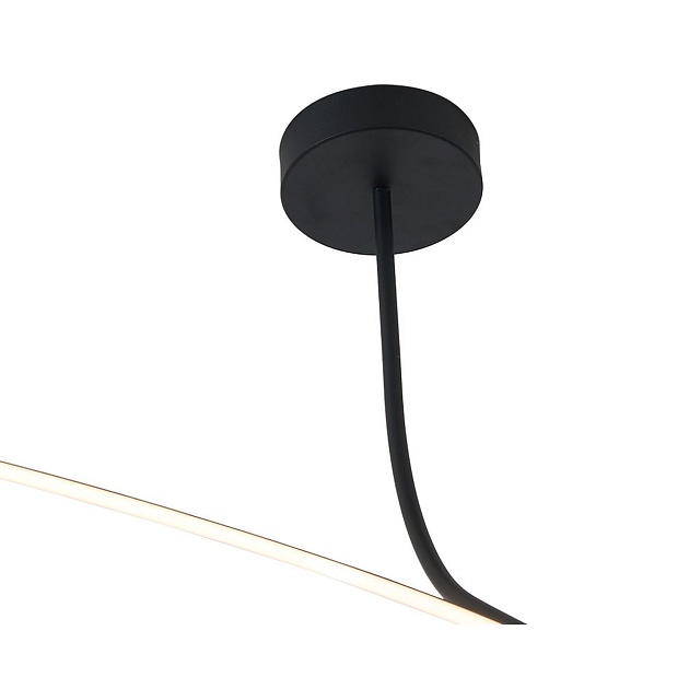 Подвесной светодиодный светильник Italline IT013-6025 black 3000K Фото № 3