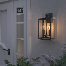 Уличный настенный светильник Elektrostandard Candle 35150/D темно-серый a058478 2