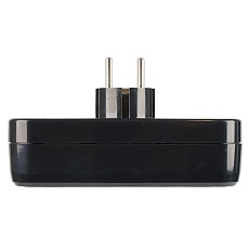 Разветвитель сетевой 3-местный с/з Stekker ADP16-23-20, 250V, 16A, ABS пластик, черный 50681 1