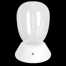 Настольная лампа диммируемая 10W 3000K прозрачный/белый Uovo III Lightstar 807906 1