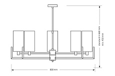 Подвесная люстра KUTEK MOOD Nemi NEM-ZW-5(Z) 1