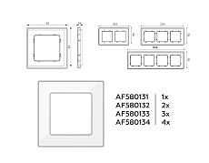 Рамка AMBRELLA VOLT AF580131 2