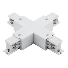 Коннектор X-образный трехфазный DesignLed CN-3F-X-WH 005447 1