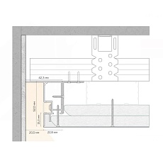 Парящий профиль FerGipps черный БП 52 УТ000002966 1