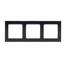 Стокгольм Рамка 3-местная металлическая черная EKF PROxima EZM-G-304-10