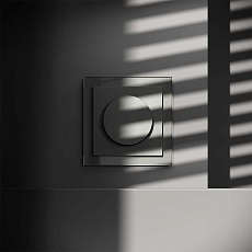 Светорегулятор встраиваемый Voltum S70 поворотно-нажимной 600 Вт, (титан) VLS070306 1