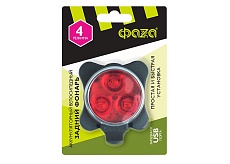 Велосипедный светодиодный фонарь ФАZA аккумуляторный 12 лм 53х42 BR3-L03 1