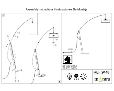 Торшер Mantra Ruti Ricca 9446+9448 3