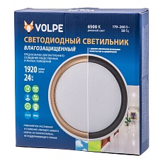 Накладной светодиодный светильник Volpe ULW-Q281 24W/6500K/F20 IP65 White UL-00012355 1