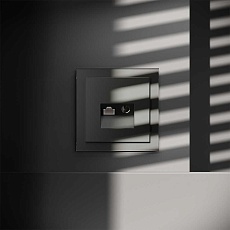 Розетка телевизионная встраиваемая S70 TV+RJ45 кат. 6, (титан) Voltum VLS060706