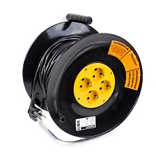 Удлинитель силовой на катушке 4 гнезда с/з 50 м 3х1 мм² STANDART PROCONNECT 11-7607