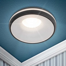 Светильник встраиваемый декоративный ЭРА DK100 BK под лампу MR16 GU5.3 черный Б0055589