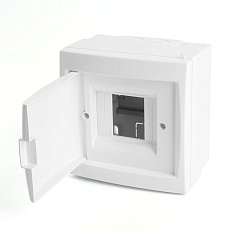 Бокс настенный Stekker EBX50-3/04-20 4 модуля, белый, пластик, серия Standart 49641 4