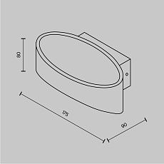 Настенный светодиодный светильник Maytoni Trame C806WL-L5W 1