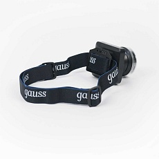 Налобный светодиодный фонарь Gauss аккумуляторный 60х70 100 лм GF401