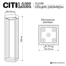 Уличный светильник Citilux Genox CLU13B 1