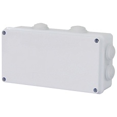 Коробка разветвительная Stekker EBX30-04-65, 200*100*70 мм, 8 мембранных вводов, IP65, светло-серая 39556