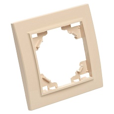 Рамка 1-постовая Stekker Эрна слоновая кость PFR00-9001-02 39624 3